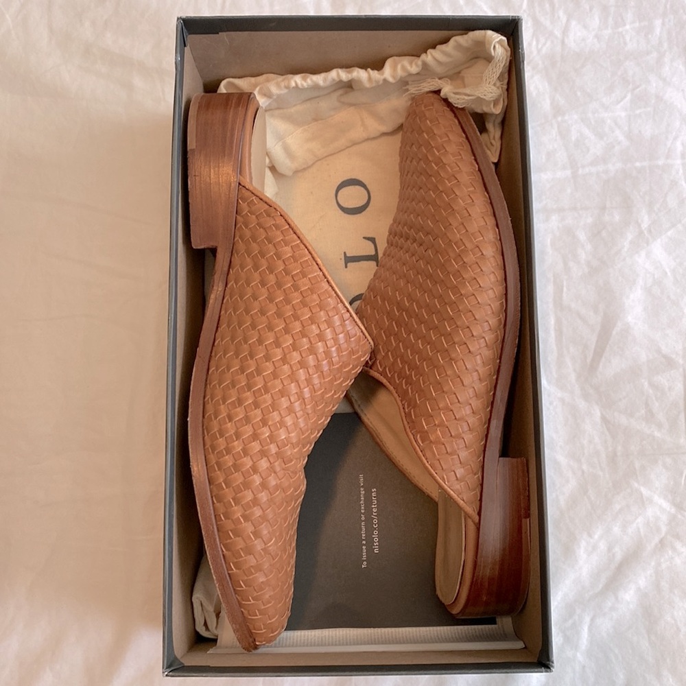 Nisolo Ama Woven Mule in Brown